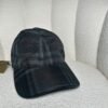 Burberry House check baseball cap in black, front view