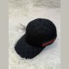 Gucci GG Canvas Baseball Cap — Black, angled view