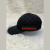 Gucci GG Canvas Baseball Cap — Black, side view