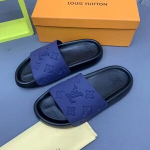 Louis Vuitton Pool Pillow Slides — Blue Monogram